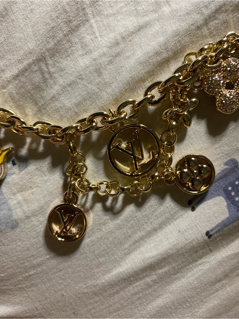 Louis Vuitton Inspired Gold-Tone Aries Charm Bracelet - Picture 4 of 6